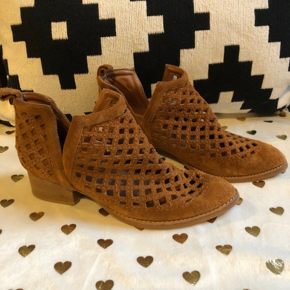 Jeffrey Campbell Taggart Suede Ankle Bootie